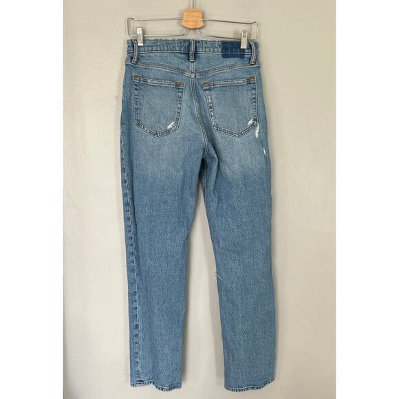 Abercrombie & Fitch Jeans The Dad High Rise Blue Medium Wash Denim Women's 26 2 - Picture 4 of 11